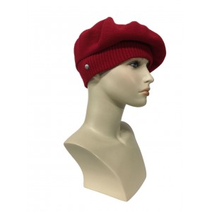 Laulhere French 100% Wool Hat La Parisienne Soft Red Beret Made In France 6 7 /8  eb-43432909